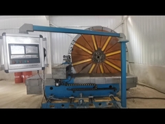 Flange Turning Facing Horizontal Lathe For Machining Flywheel